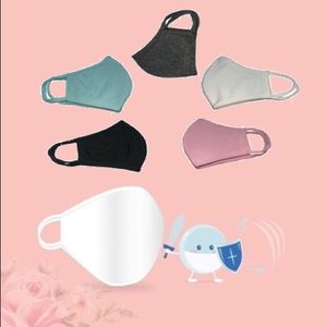 😷 Set of 5 Washable Antibacterial Face Mask